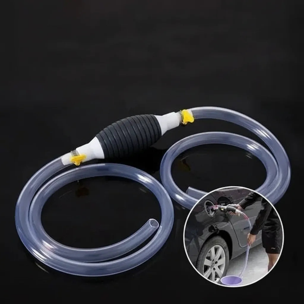 Hand Siphon Pump Bulb-Activated Large-Diameter Hose
