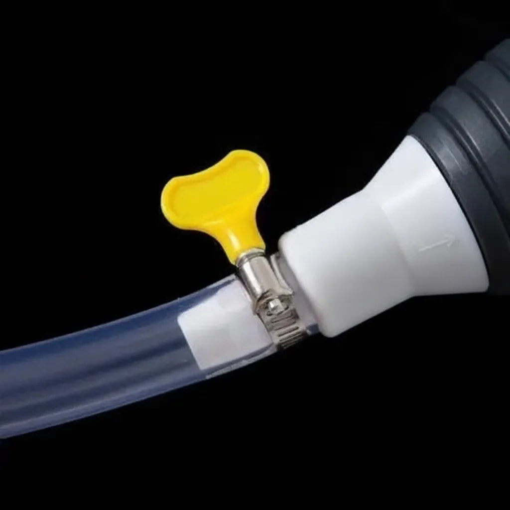 Hand Siphon Pump Bulb-Activated Large-Diameter Hose