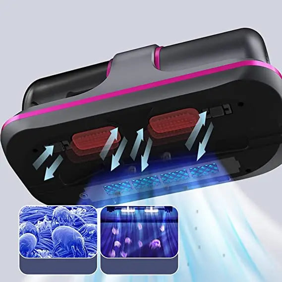 Handheld Fabric Vacuum Cordless HEPA Mite Removal