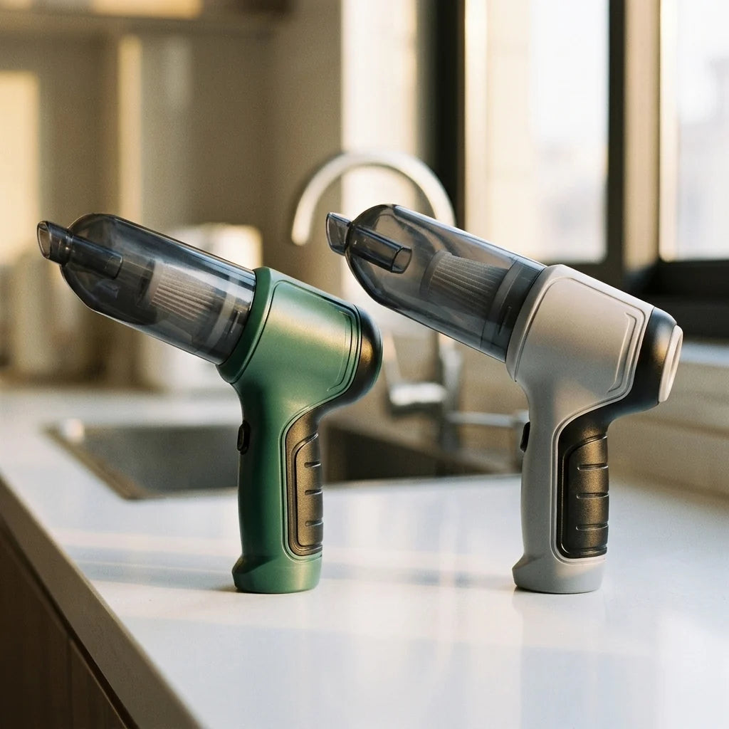 Handheld Vacuum Cordless USB-Rechargeable With 4 Attachments