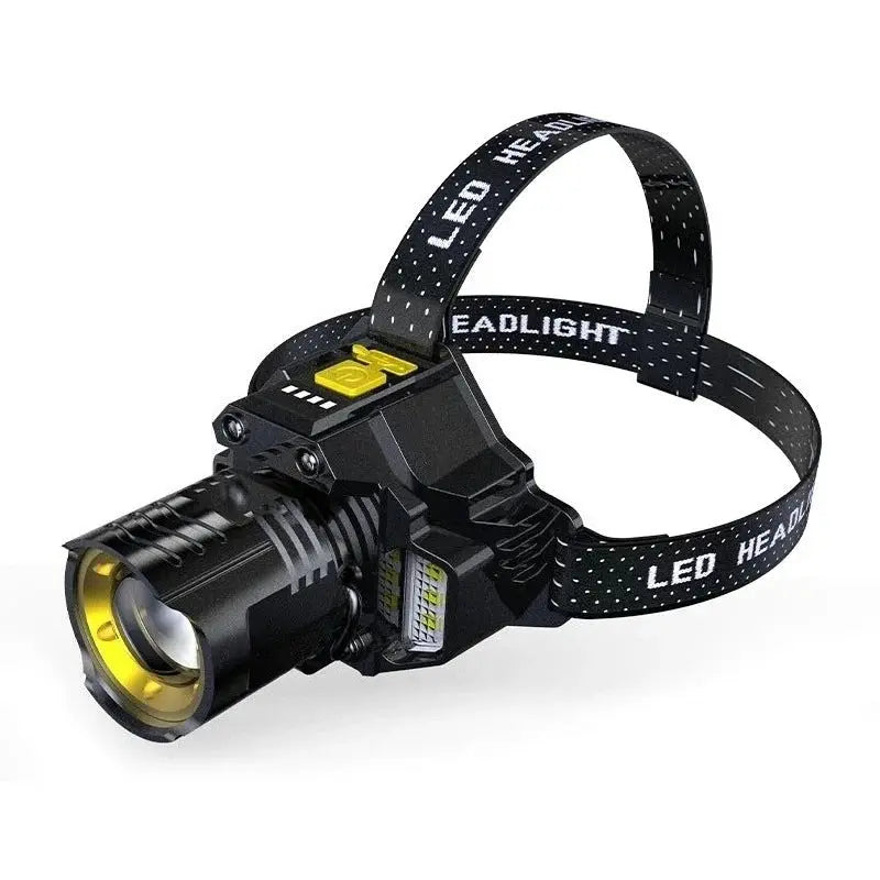 Headlamp Dual-Beam Zoom Contactless Sensor USB-C Rechargeable