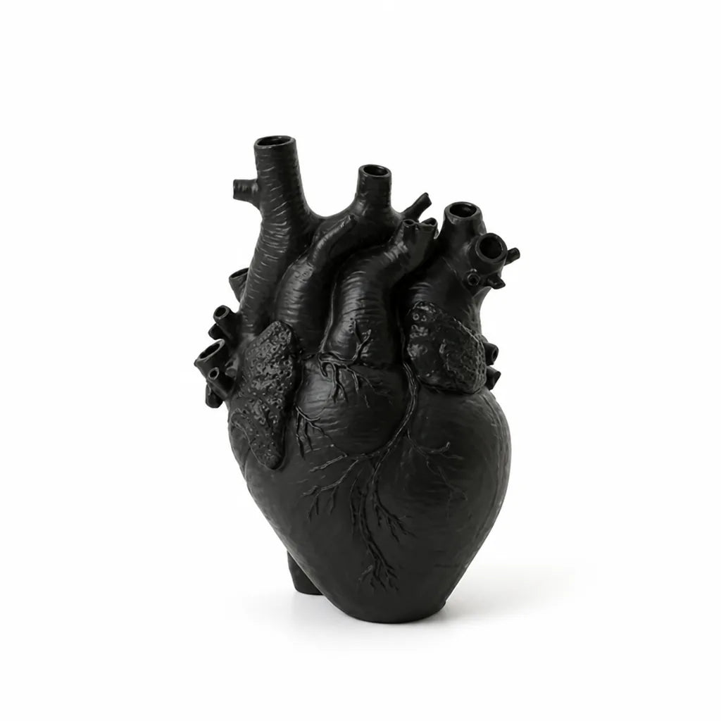 Heart-Shaped Resin Vase
