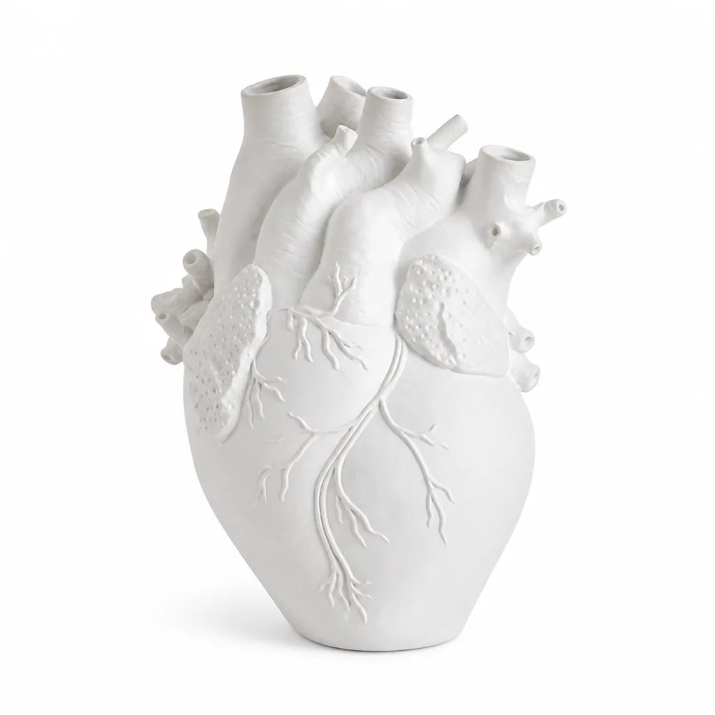 Heart-Shaped Resin Vase