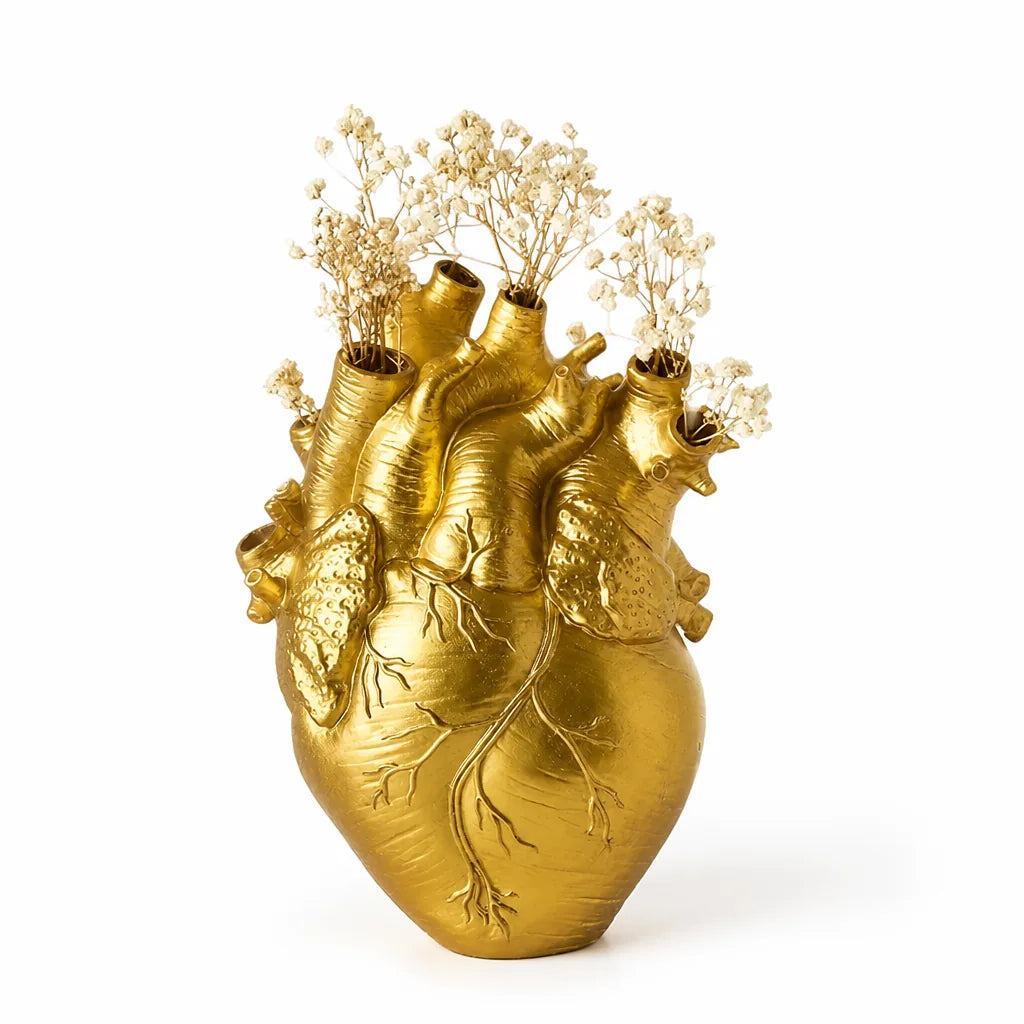 Heart-Shaped Resin Vase