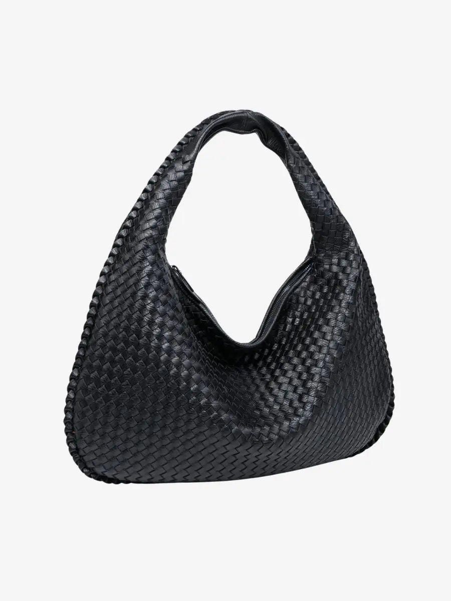 Hobo Bag Hand Braided Leather Padded Strap