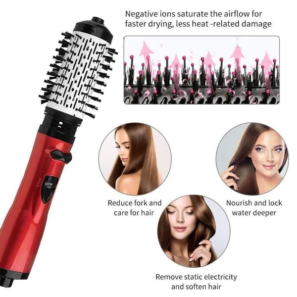 Hot Air Brush Dual Rotating Heads Ionic Technology