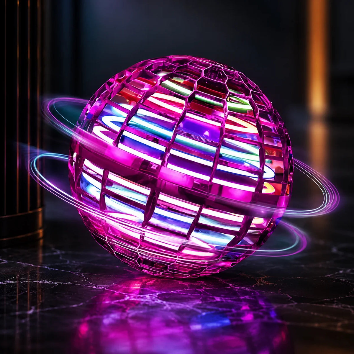 Hover Ball Toy Motorized LED Impact-Resistant