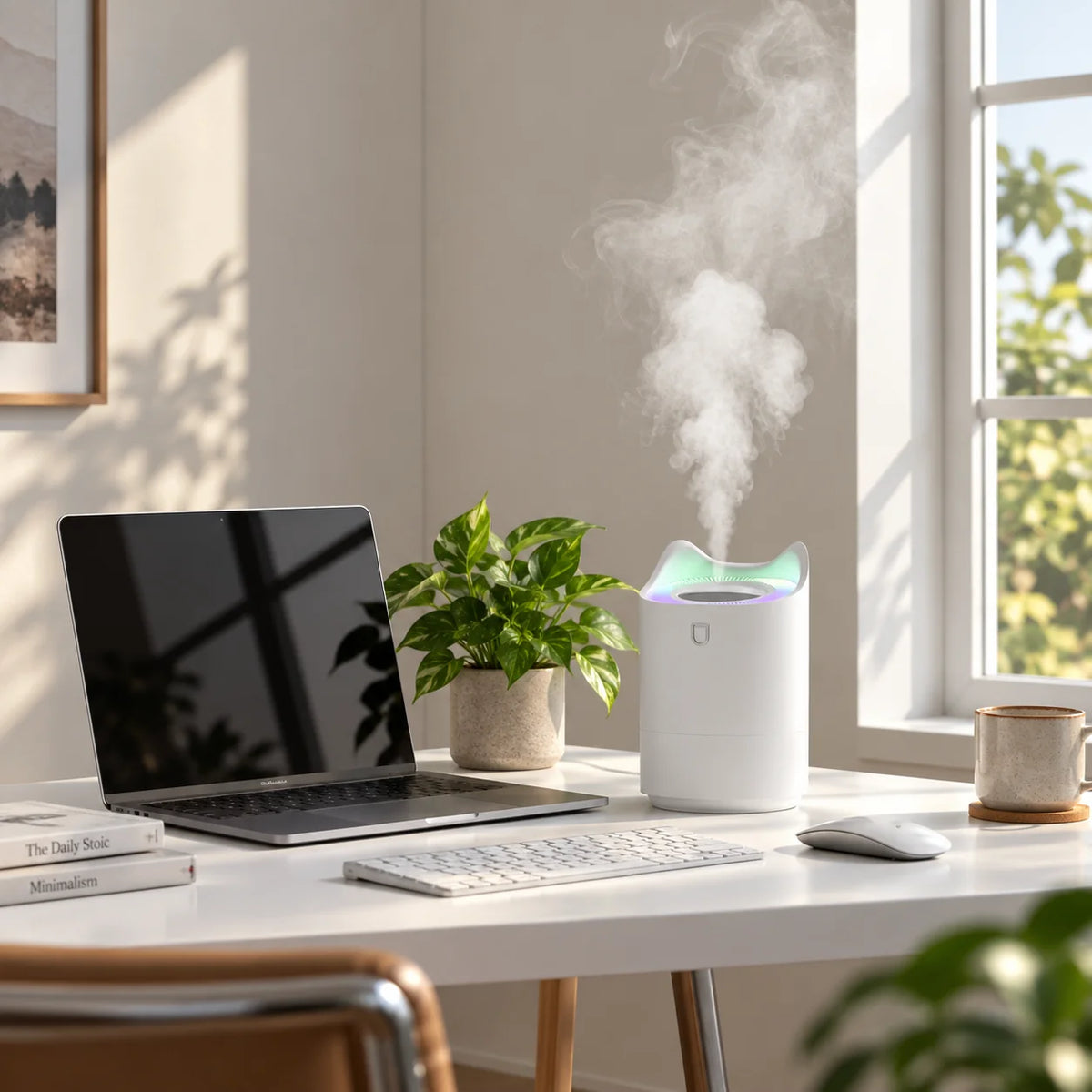 Humidifier Ultrasonic Cool Mist Whisper-Quiet 24-Hour