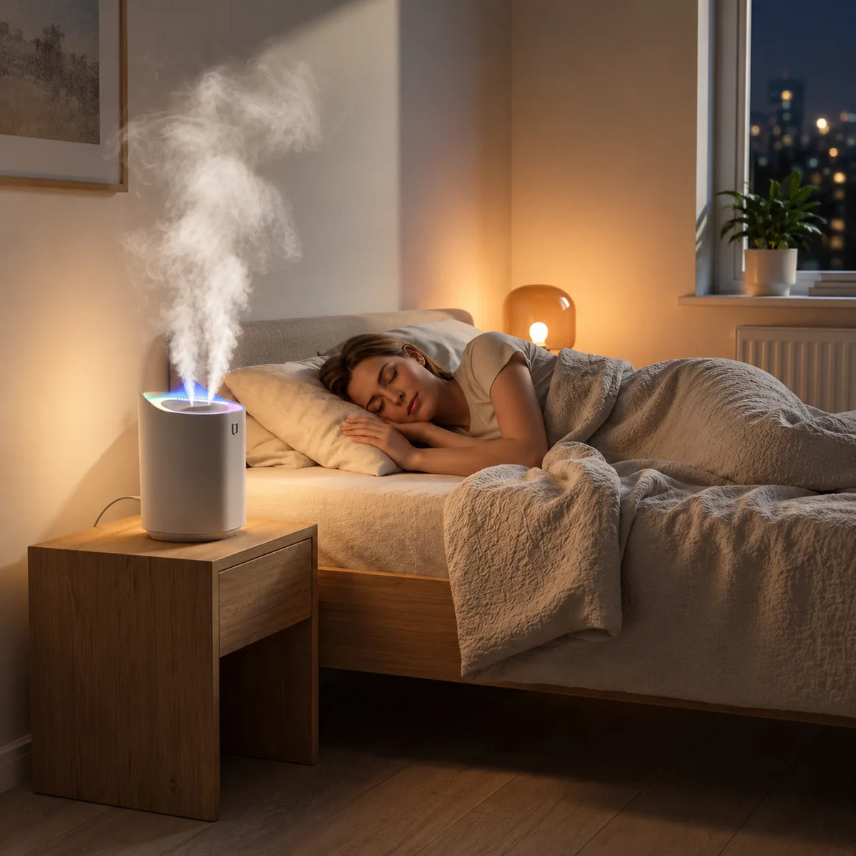 Humidifier Ultrasonic Cool Mist Whisper-Quiet 24-Hour