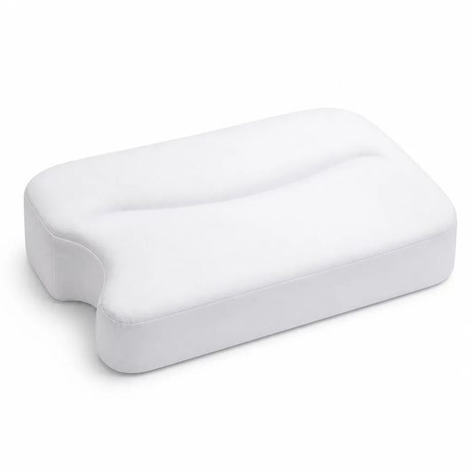 Hypoallergenic Cotton Side Sleeper Pillow with Ear Recess