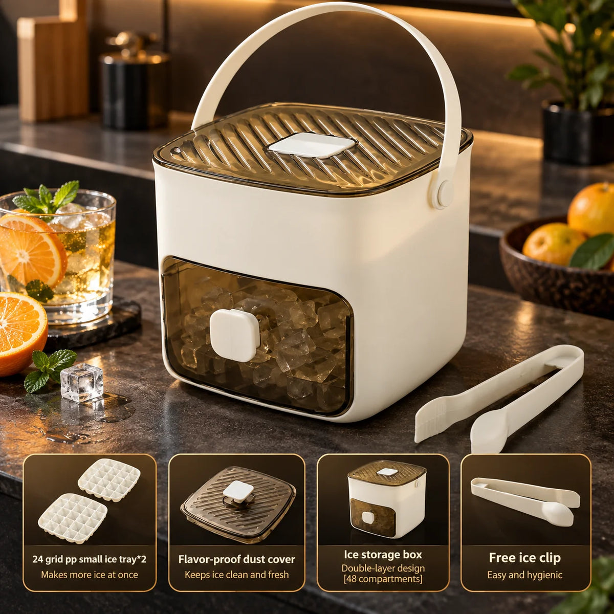 Ice Box Press-Release 48-Cube With Tongs