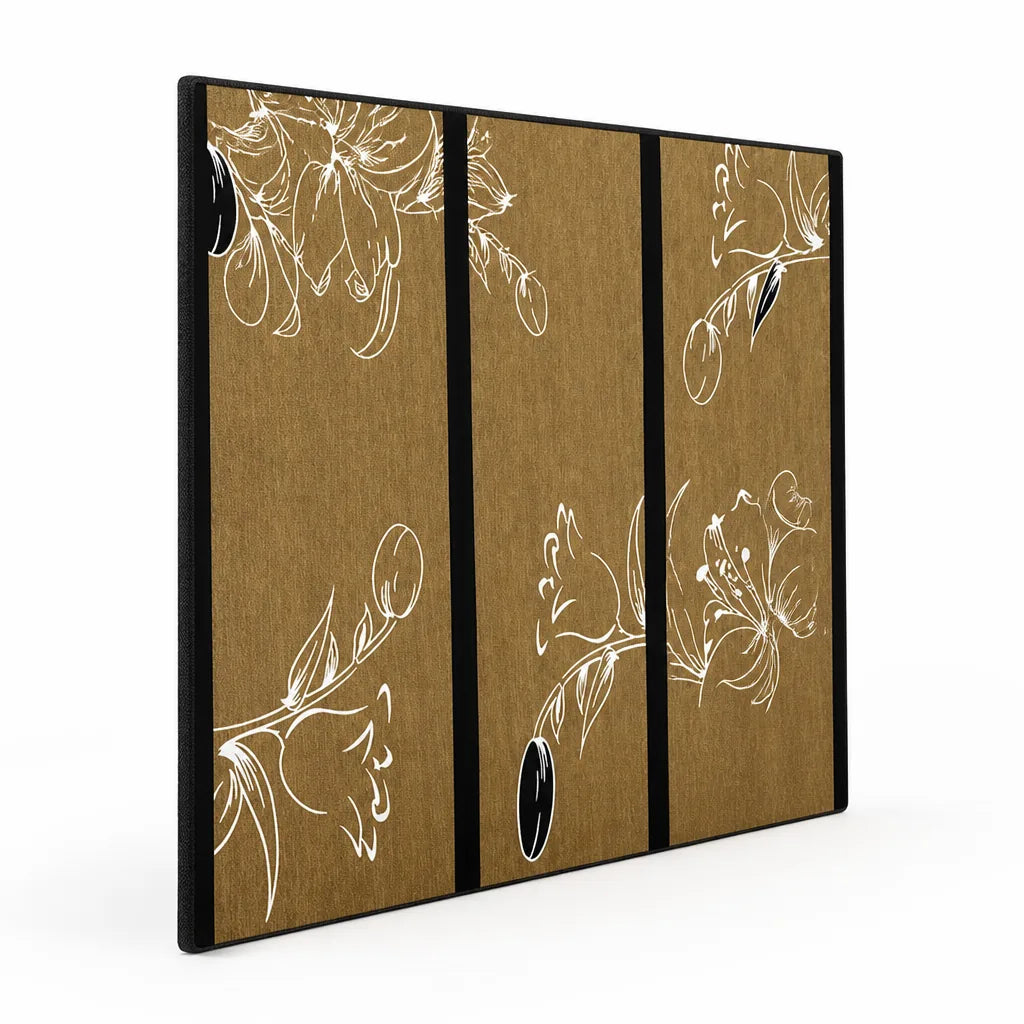 Indoor Area Rug Floral Low-Pile Non-Slip Backing