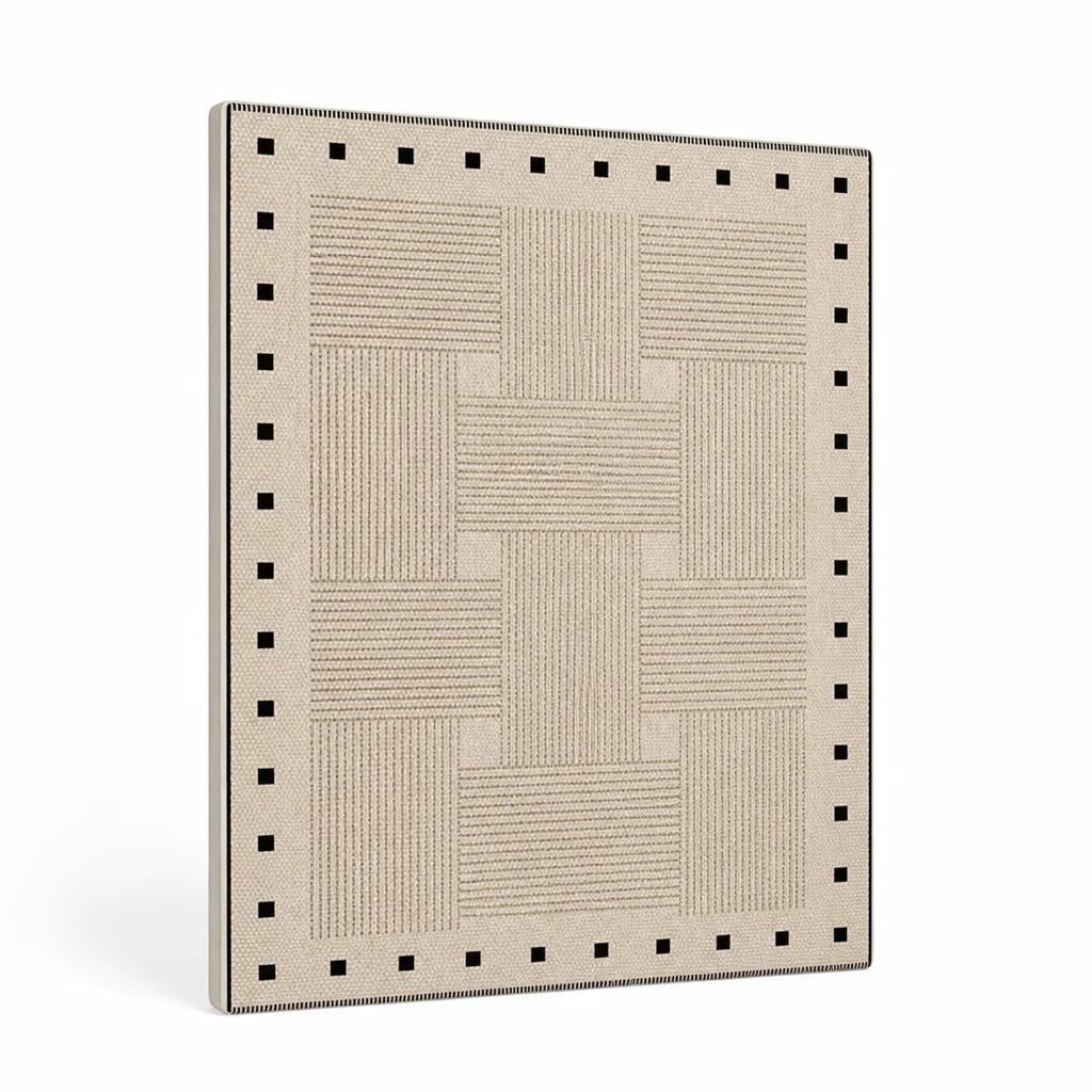Indoor Area Rug Floral Low-Pile Non-Slip Backing