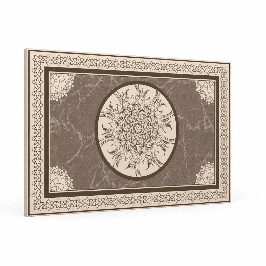 Indoor Area Rug Floral Low-Pile Non-Slip Backing