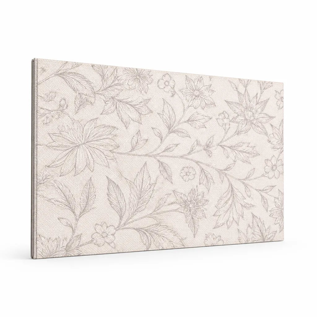 Indoor Area Rug Floral Low-Pile Non-Slip Backing