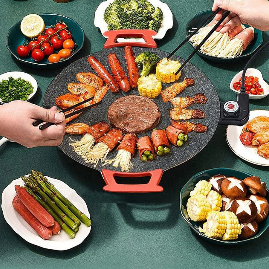 Indoor Electric Grill Smokeless Removable Non-Stick Plate
