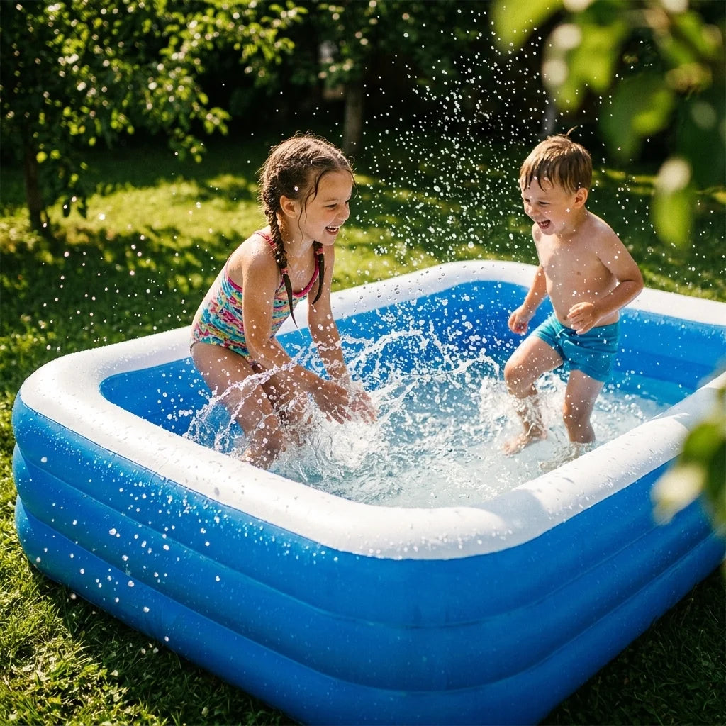 Inflatable Pool Rectangular Multi-Layer Air Chambers