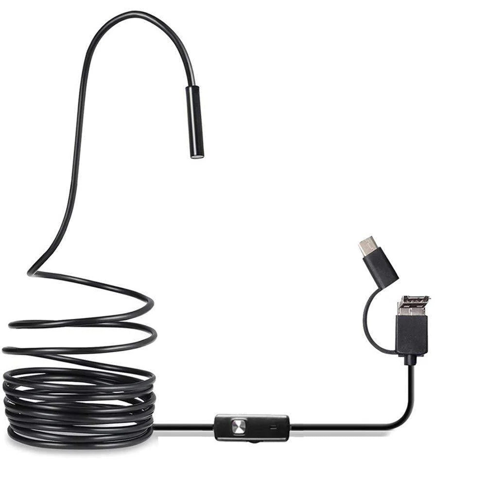 Inspection Camera USB Waterproof 8mm Head & Semi-Rigid Cable