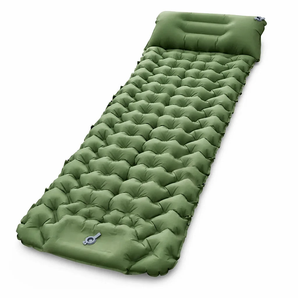 Integrated Foot Pump With Built-In Pillow Inflatable Camping Mattress