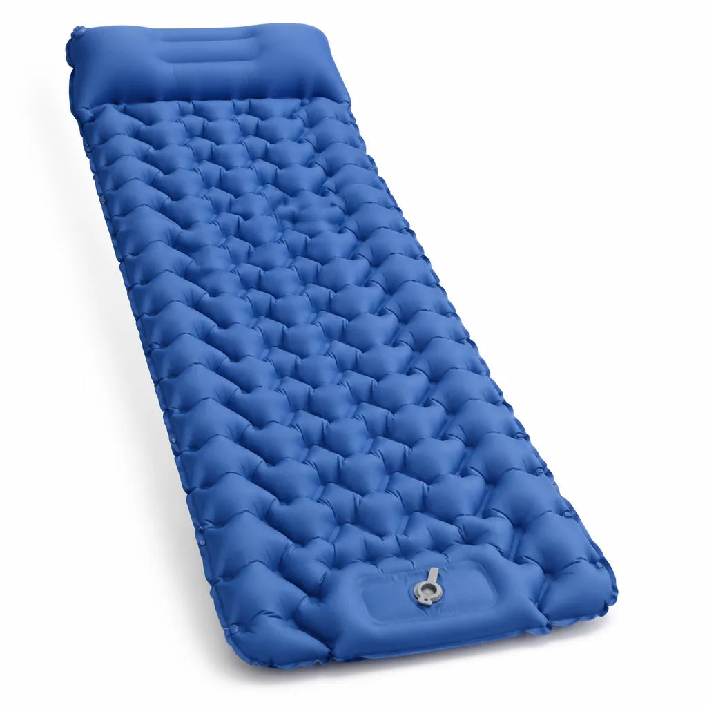 Integrated Foot Pump With Built-In Pillow Inflatable Camping Mattress