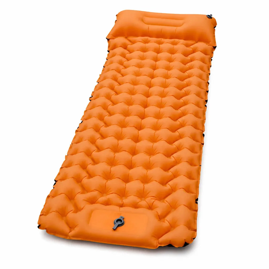 Integrated Foot Pump With Built-In Pillow Inflatable Camping Mattress