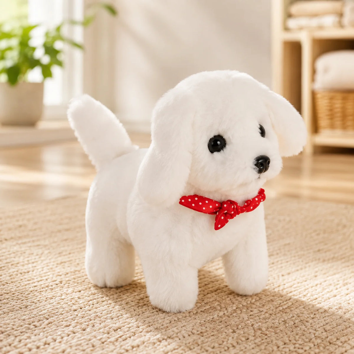 Interactive Robot Puppy Walking & Barking Plush