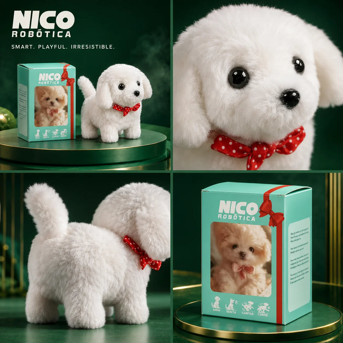 Interactive Robot Puppy Walking & Barking Plush