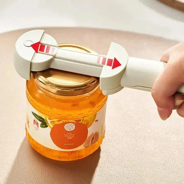Jar & Can Opener Magnetic Mount Adjustable Ergonomic Grip