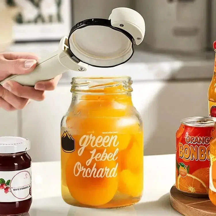 Jar & Can Opener Magnetic Mount Adjustable Ergonomic Grip