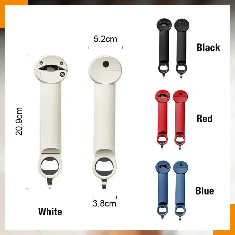 Jar & Can Opener Magnetic Mount Adjustable Ergonomic Grip