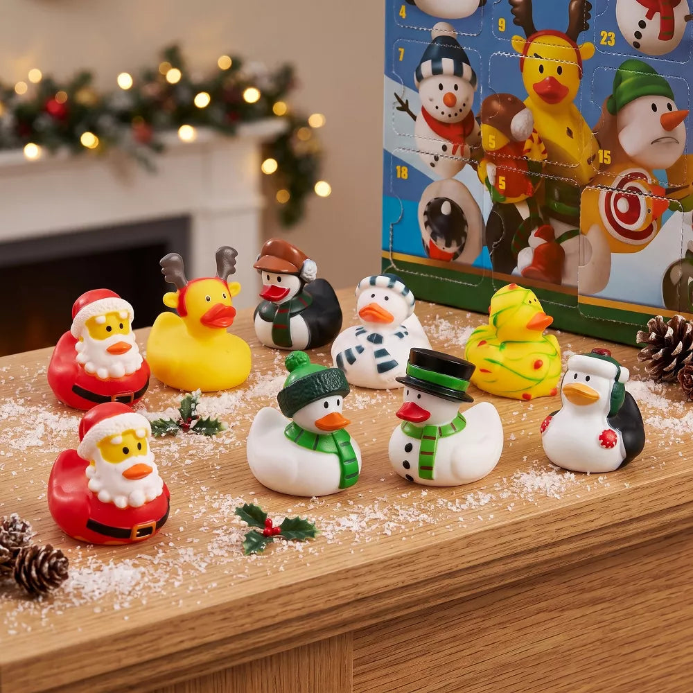 Kids Advent Calendar Twenty-Four Rubber Ducks BPA-Free