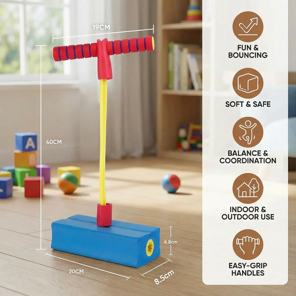 Kids Pogo Jumper Foam Base Non-Slip Footpad