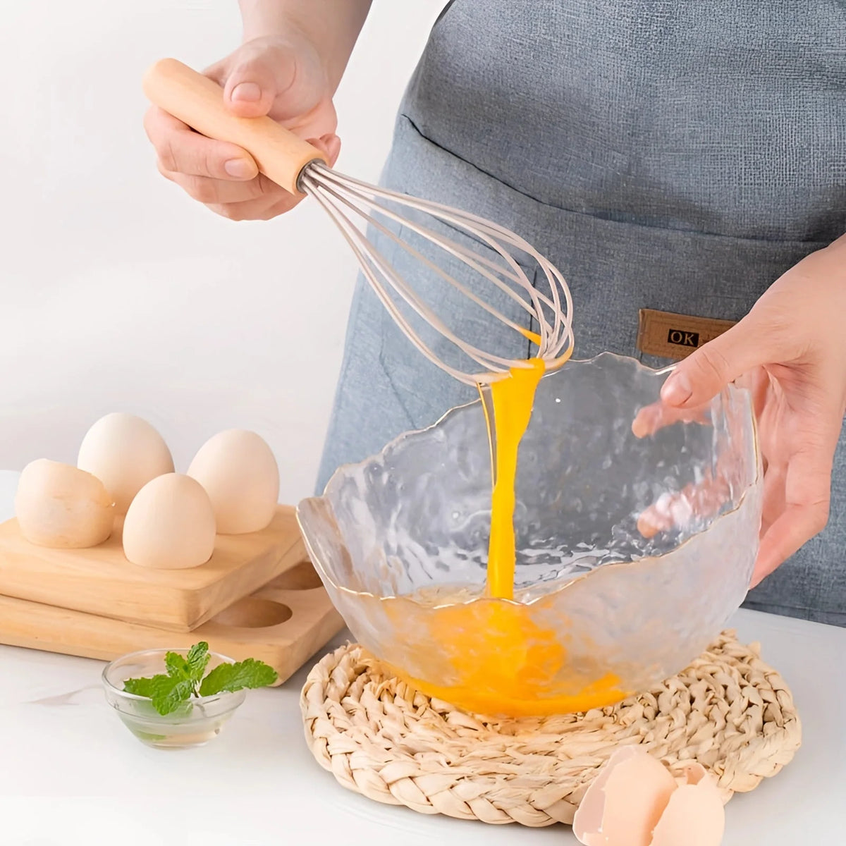 Kitchen Utensil Set 12-Piece Heat-Resistant Silicone & Bamboo Handles