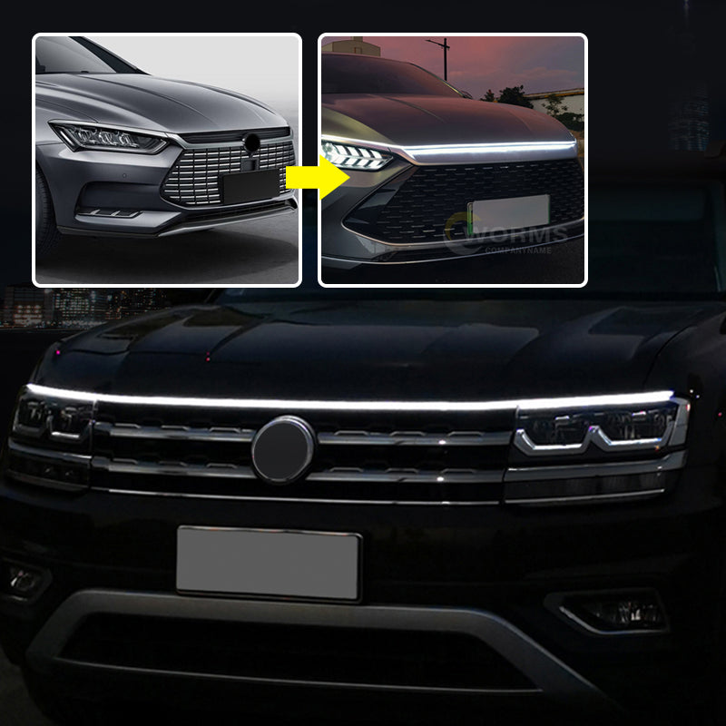 LED Headlight Strips Flexible Silicone Waterproof 12V