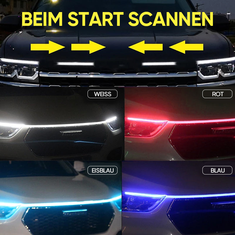 LED Headlight Strips Flexible Silicone Waterproof 12V
