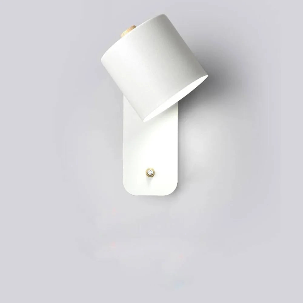 LED Wall Light Slim Metal Integrated Switch