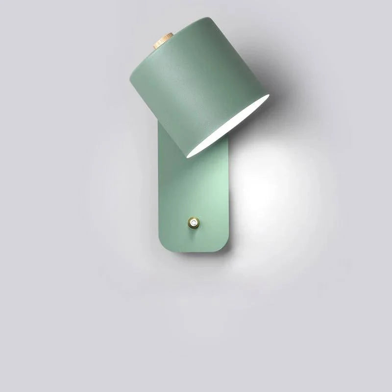 LED Wall Light Slim Metal Integrated Switch
