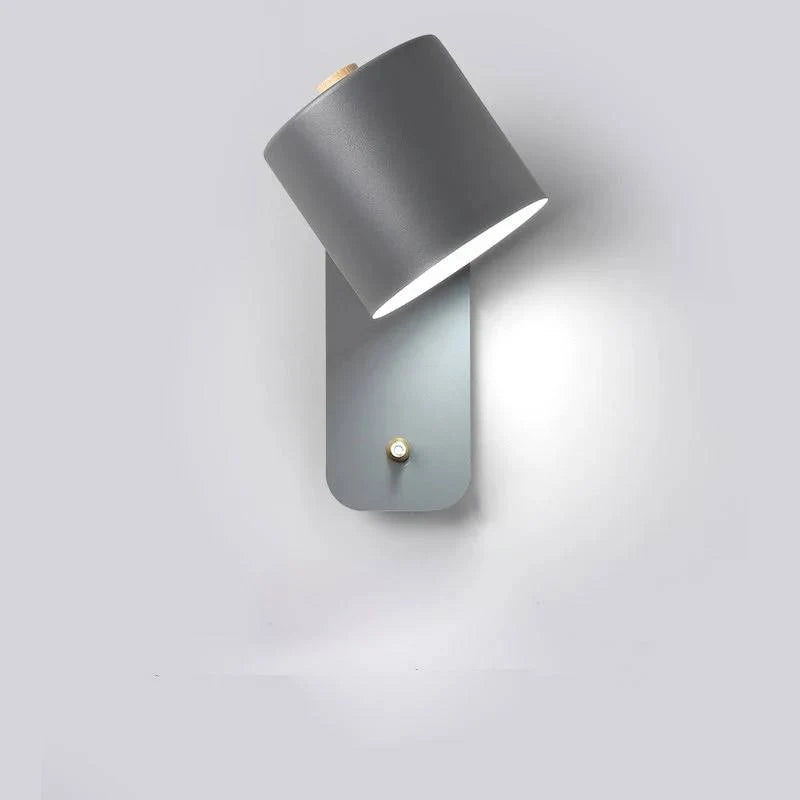 LED Wall Light Slim Metal Integrated Switch