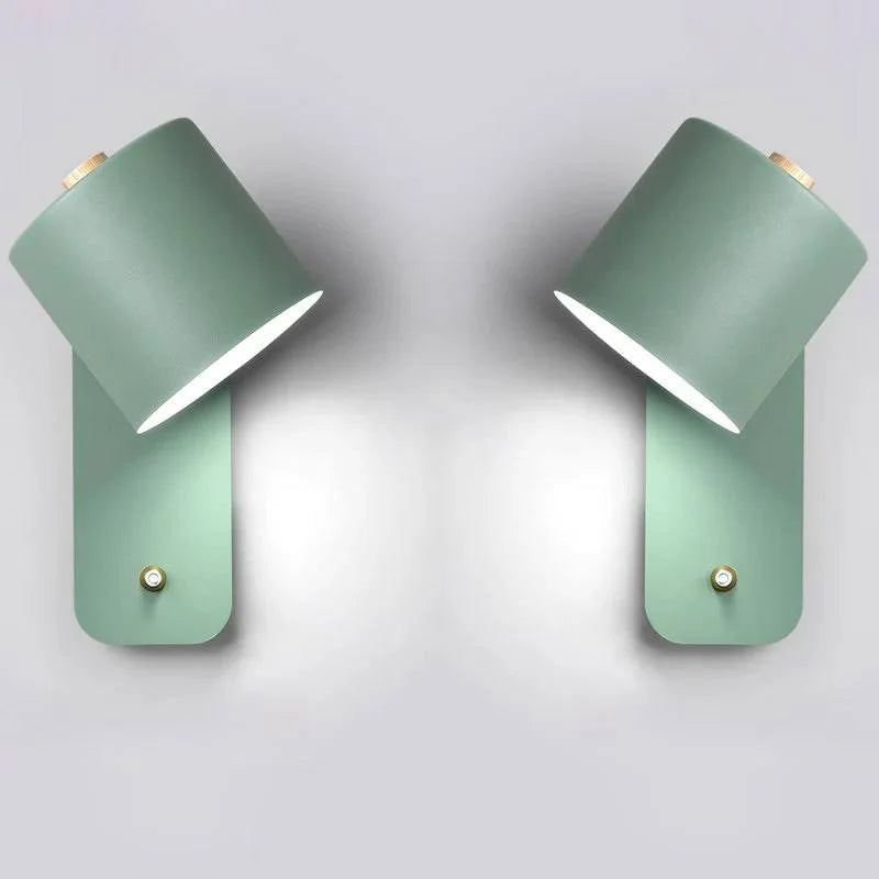 LED Wall Light Slim Metal Integrated Switch