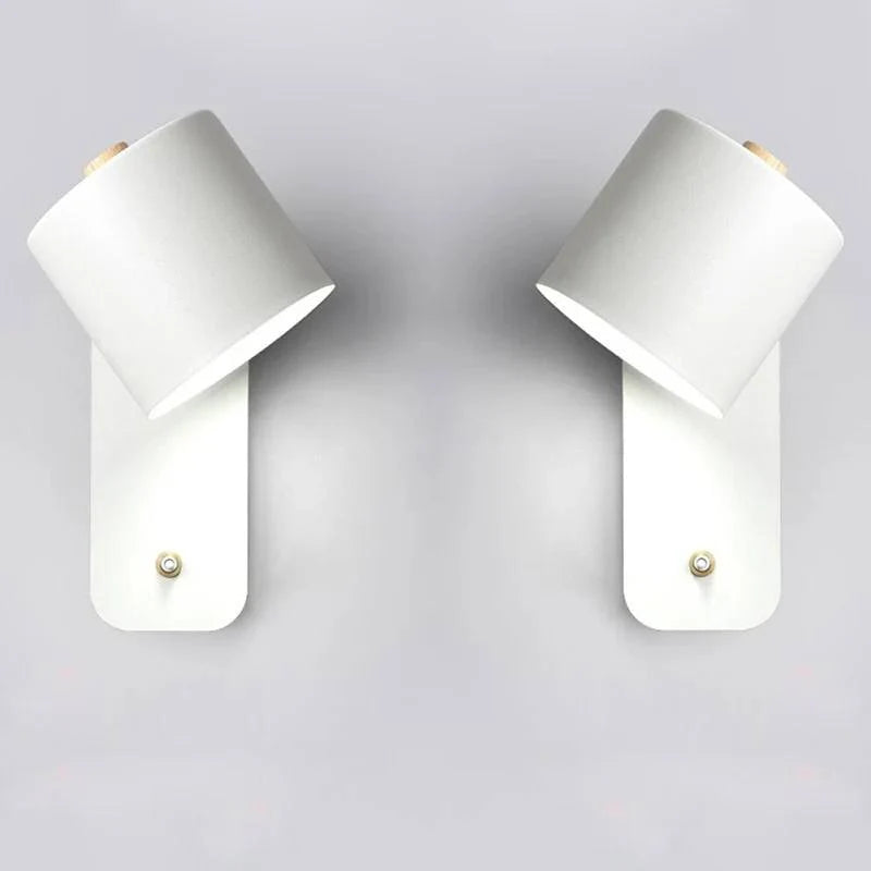 LED Wall Light Slim Metal Integrated Switch