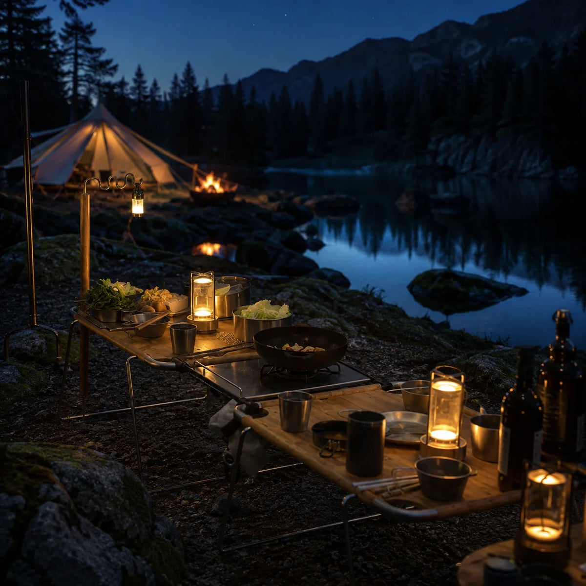 Lantern Cordless Rechargeable Flickering Flame LED