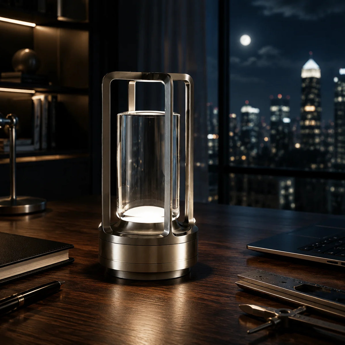 Lantern Cordless Rechargeable Flickering Flame LED