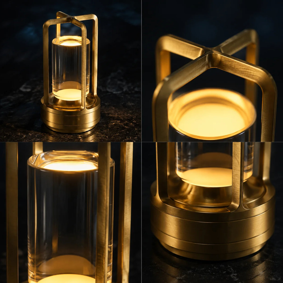 Lantern Cordless Rechargeable Flickering Flame LED
