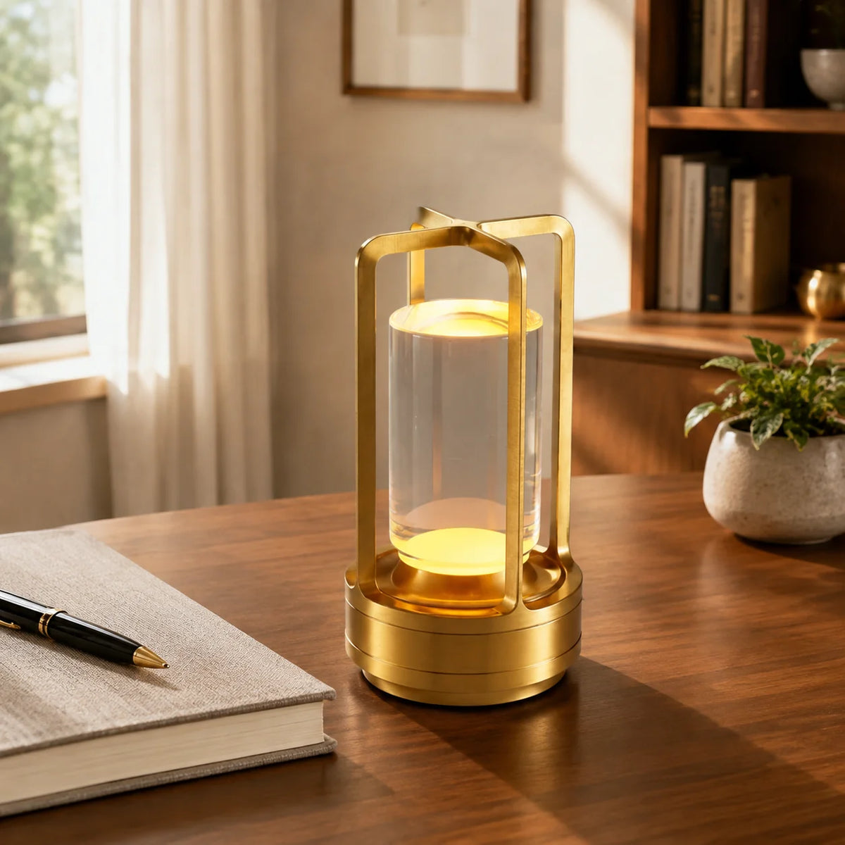 Lantern Cordless Rechargeable Flickering Flame LED