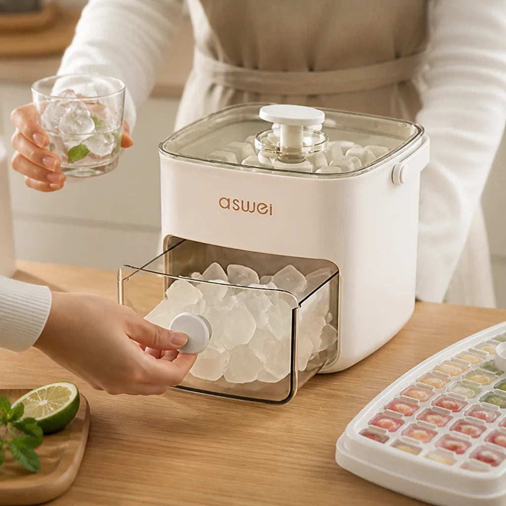 Large Capacity Ball and Cube Tray Ice Cube Maker