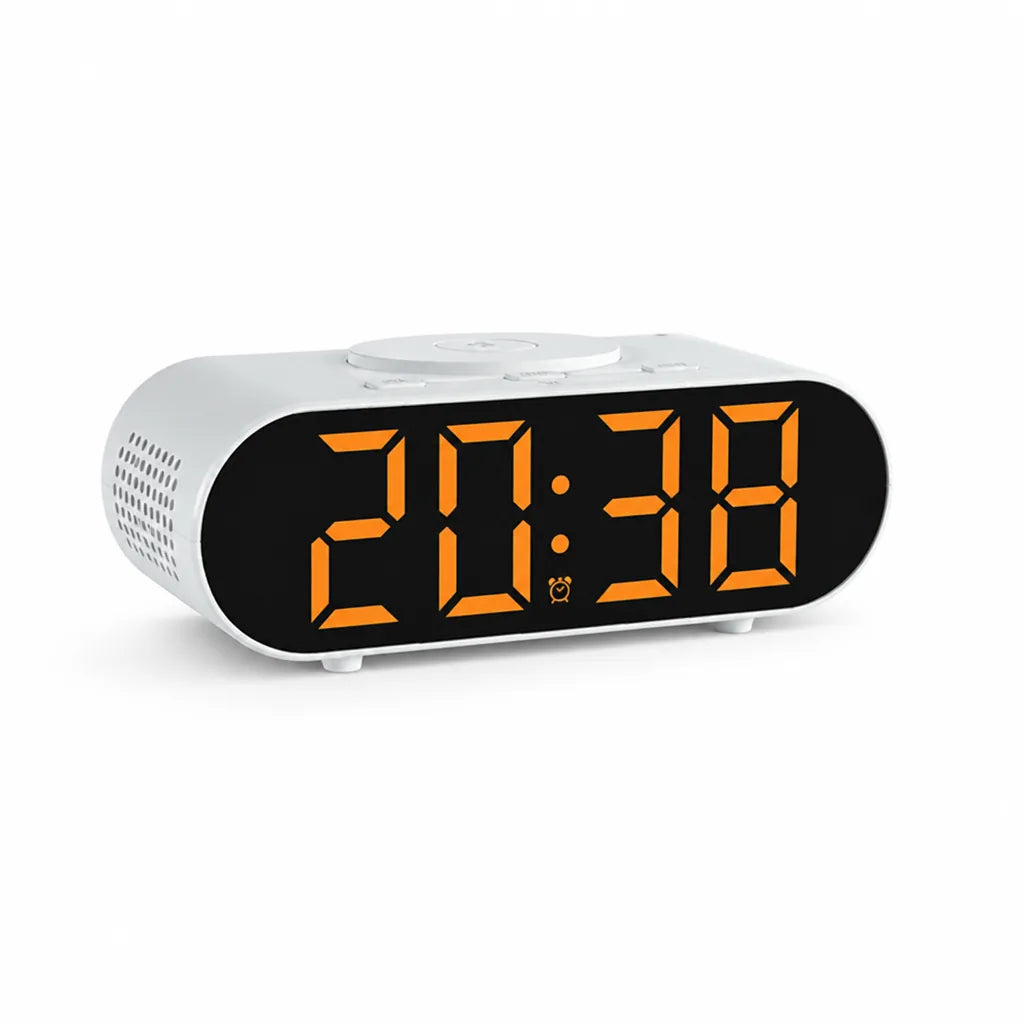Large LED Dual Alarm and Snooze FM Clock Radio