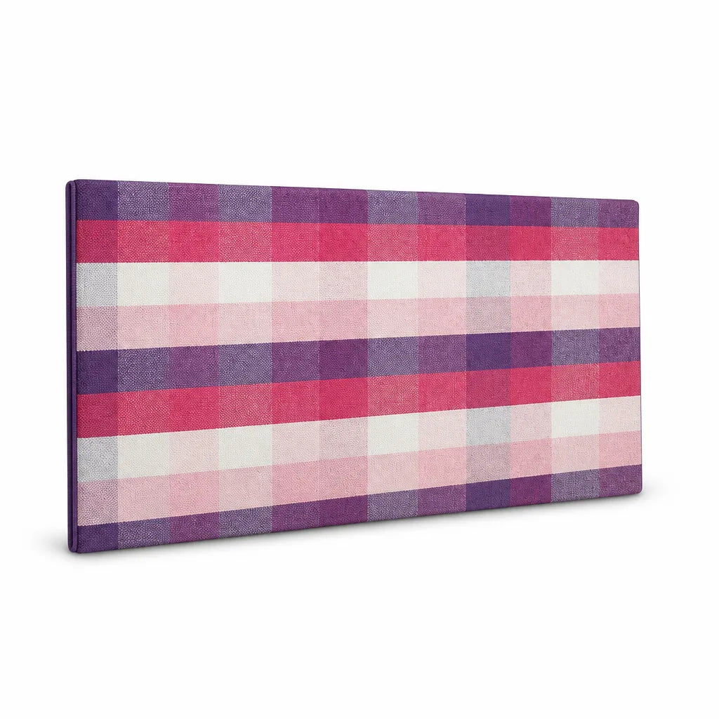 Large Rug Flat-Woven Check Pattern Non-Slip Backing