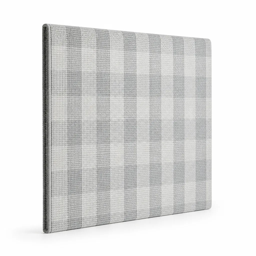 Large Rug Flat-Woven Check Pattern Non-Slip Backing