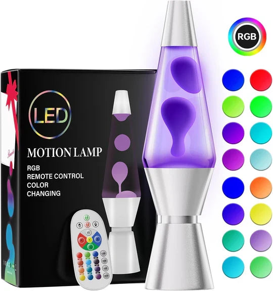 Lava Lamp 14.5 Inch Color-Changing LED Remote Control