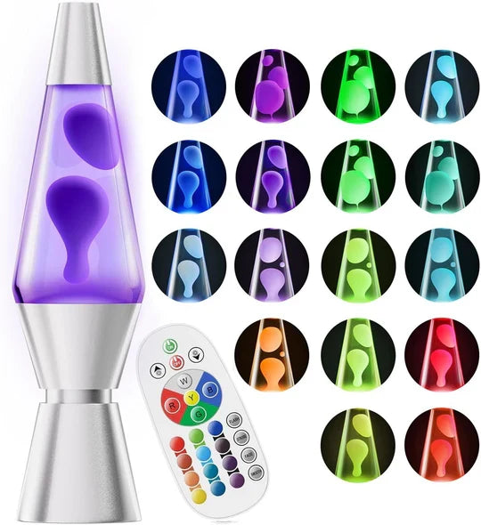 Lava Lamp 14.5 Inch Color-Changing LED Remote Control